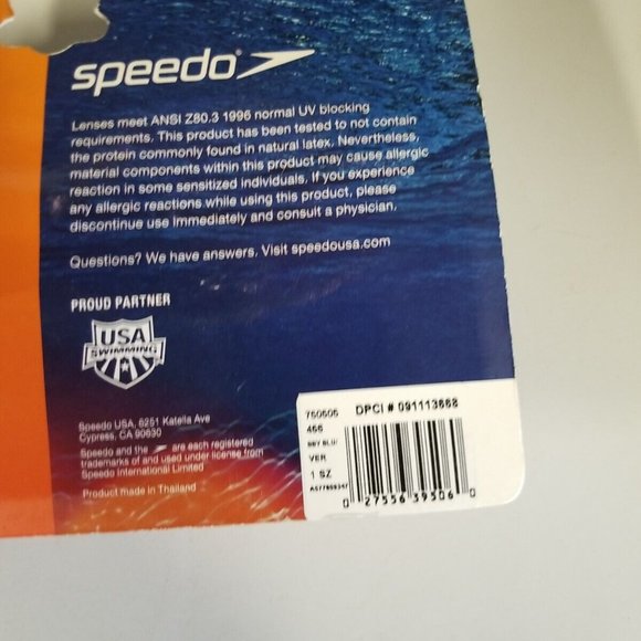 Speedo Glide Jr. Junior Swimming Goggles Baby Blue - Picture 13 of 13